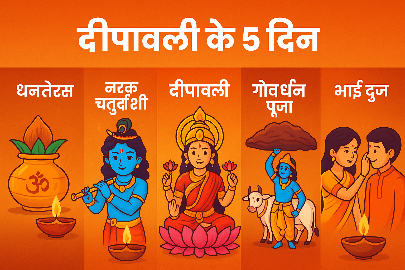 Diwali festival – 5 days detailed
