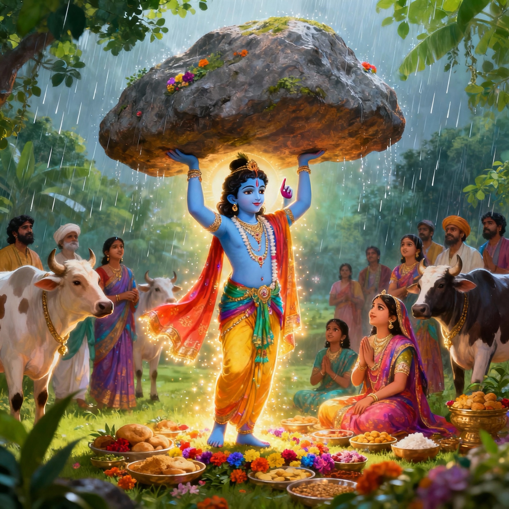 Govardhan Puja 2025 Date, Muhurat, Vidhi, Katha & Significance in Hindi)